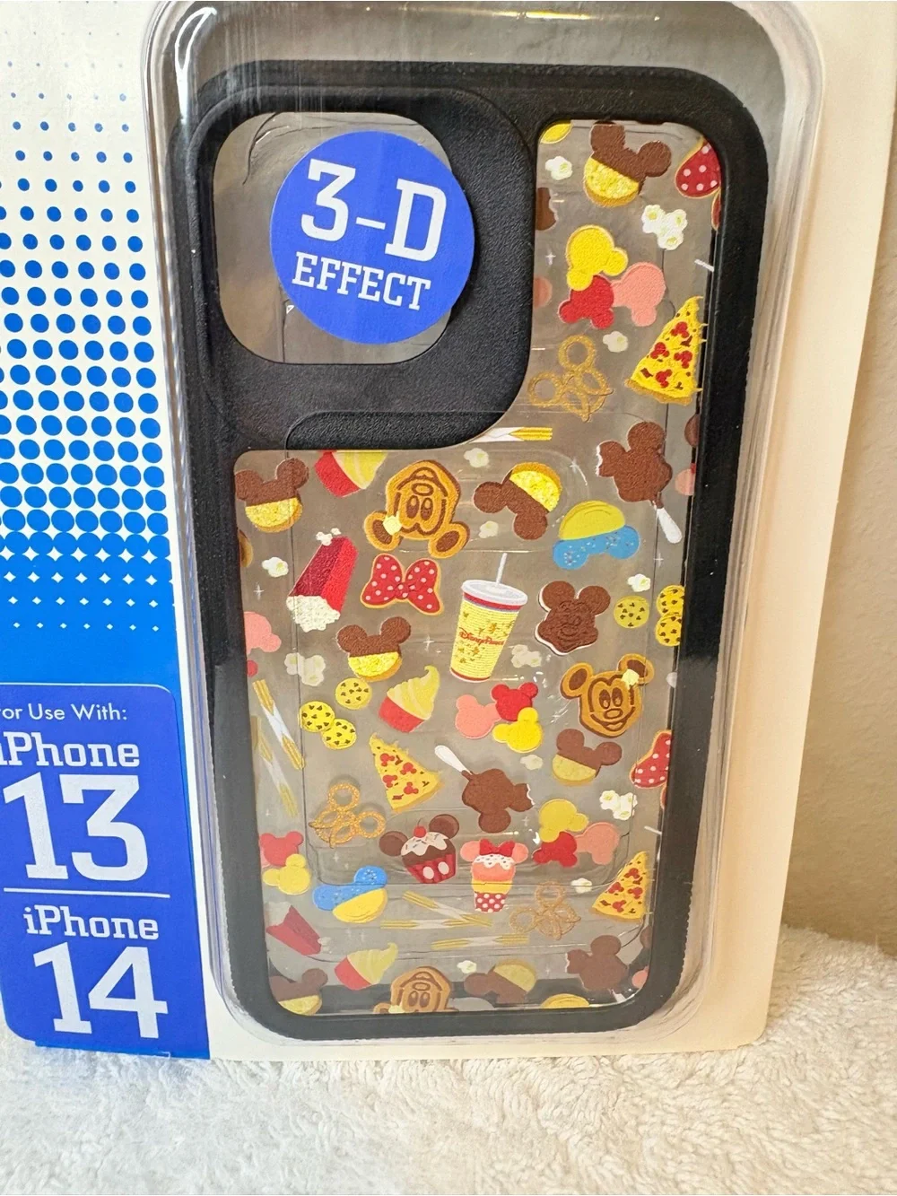 Disney Parks Authentic Mickey Snacks 3D iPhone 13/14 Phone Case NIP